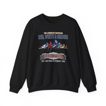 Red, White & Birding Vintage Sweatshirt | US 250th Anniversary Crewneck