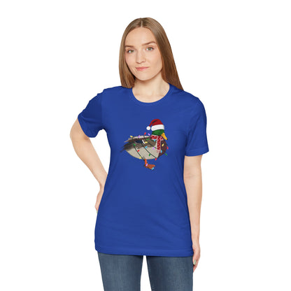 Mallard with Fairy Lights Christmas Bird T-Shirt