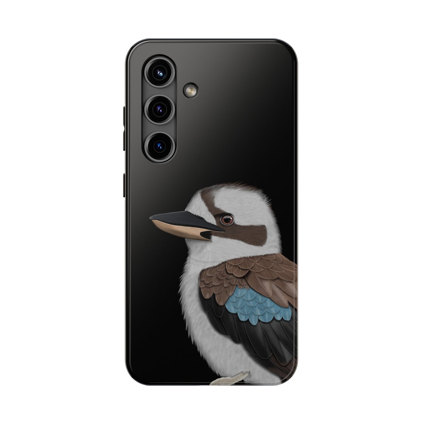 Kookaburra Bird Art Tough Phone Case Black