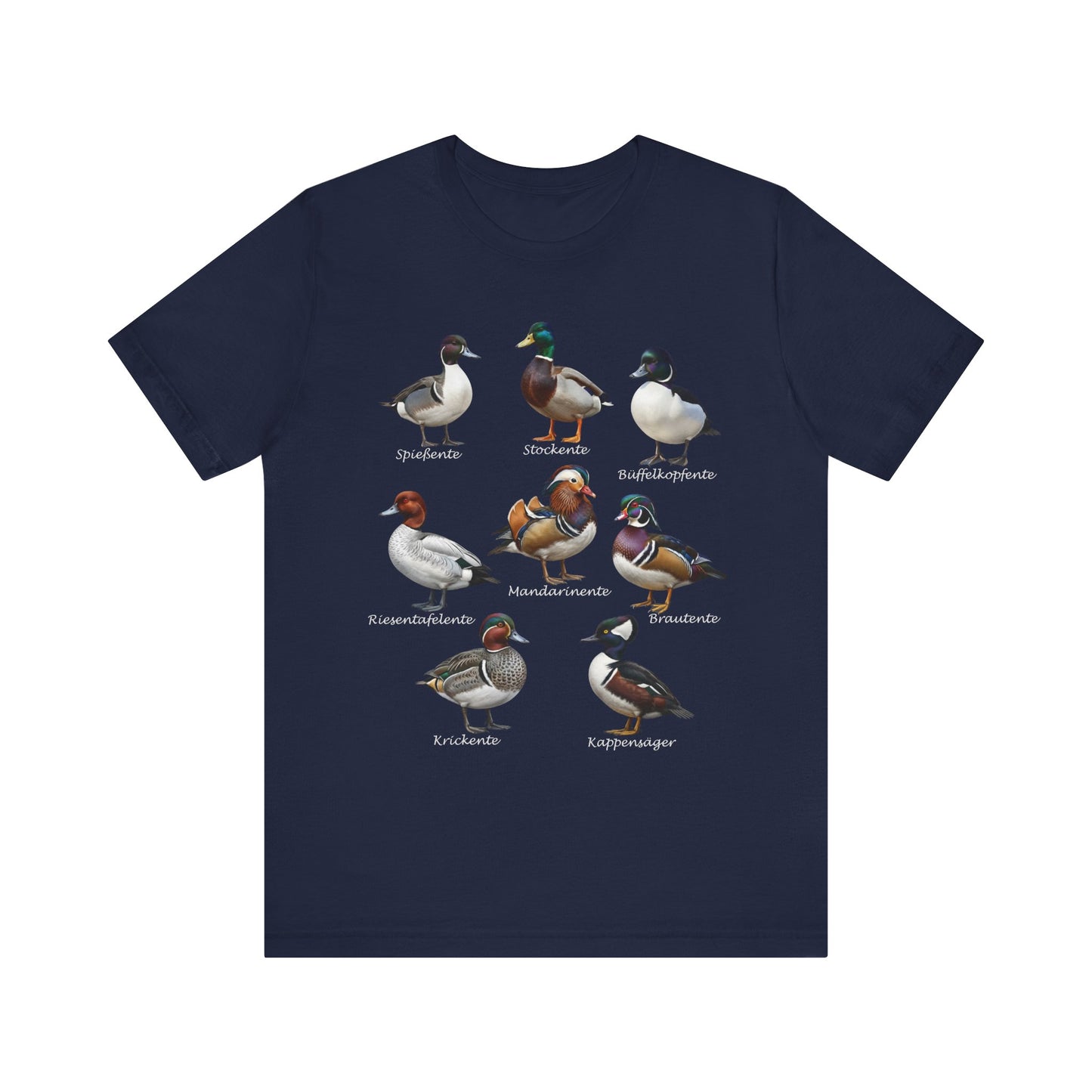 T-Shirt mit Entenarten: Vogel in Military Green