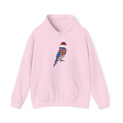 Bluebird with Fairy Lights Christmas Bird Hoodie