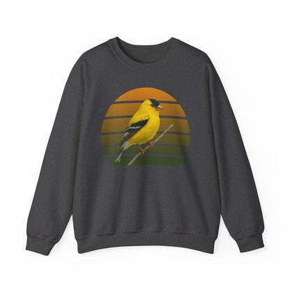 American Goldfinch Sweatshirt | Unisex Bird Lover Pullover | Wildlife Birder Gift | Songbird Crewneck