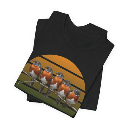 American Robin Premium T-Shirt | Unique Birdwatcher & Birder Gift by jz.birds