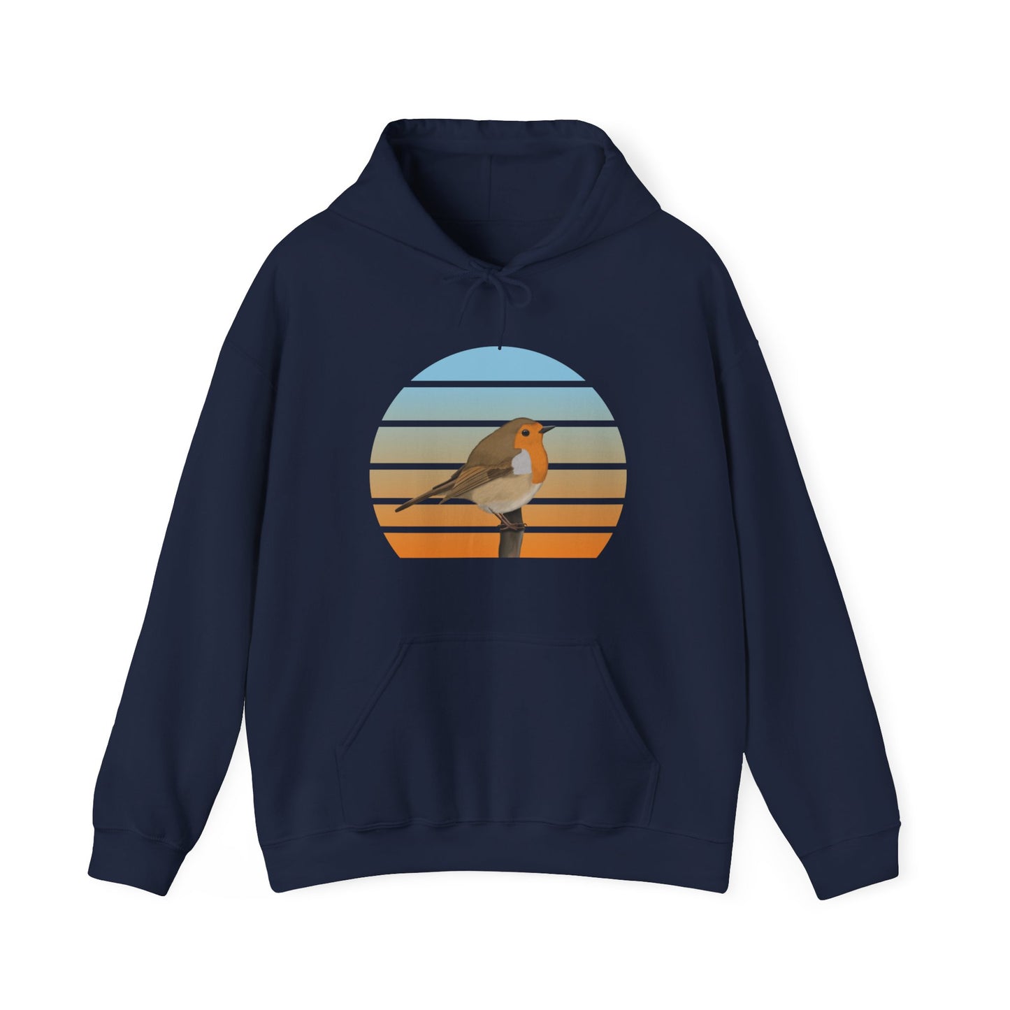 European Robin Bird Hoodie