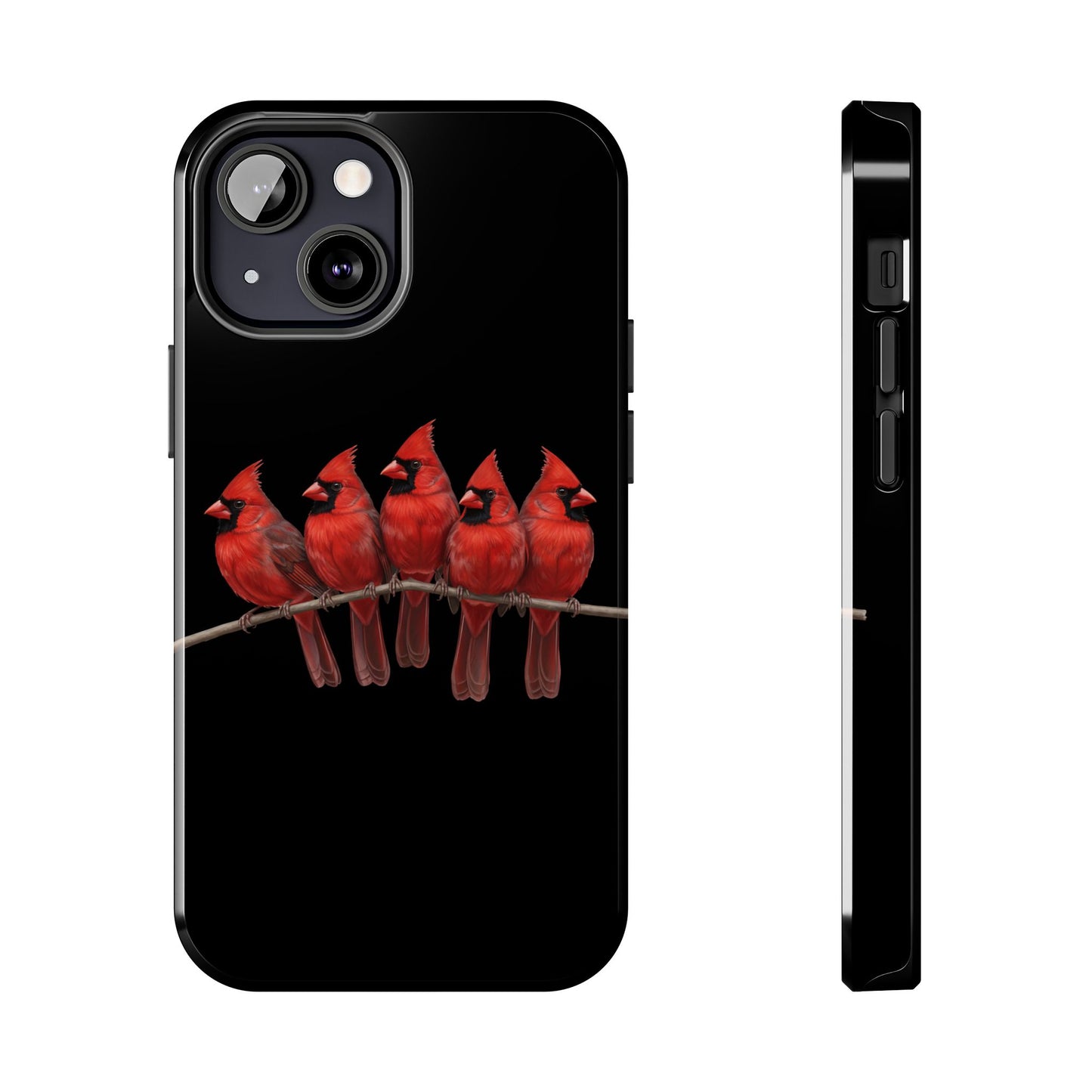 Cardinal Dual-Layer iPhone Case with Bird Art – The Perfect Gift for Ornithologists & Bird Lovers