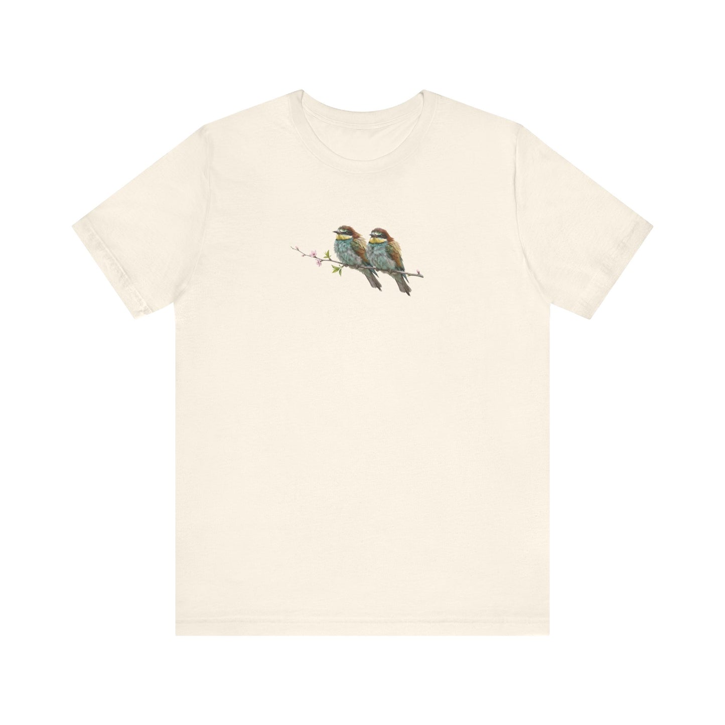 Bee-Eater Fledgling T-Shirt | Spring Blossoms Unisex Graphic Tee for Bird Watchers