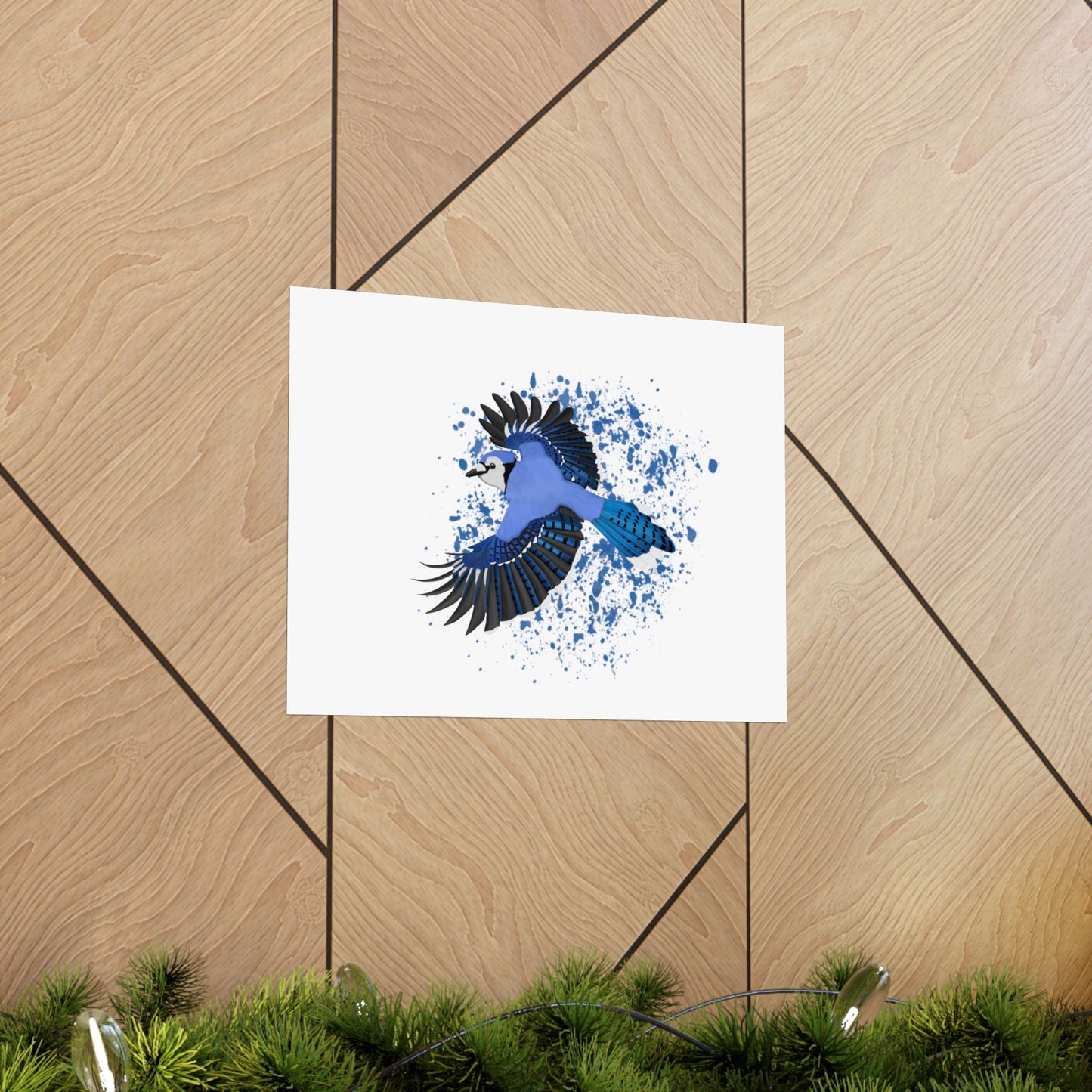 Blue Jay Bird Artwork Matte Poster