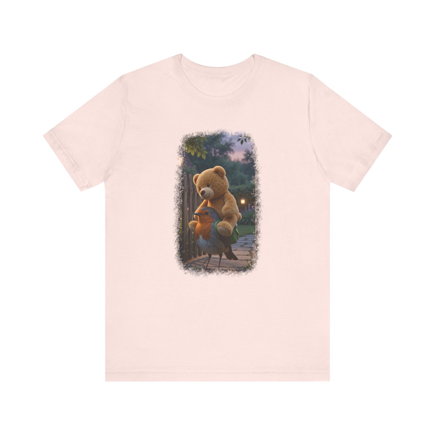 Robin Rosi Giant Teddy Bear Premium T-Shirt for Bird Lovers