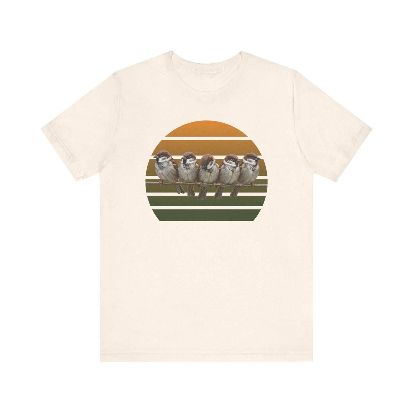 Sparrow Premium T-Shirt | Unique Birdwatcher & Birder Gift by jz.birds