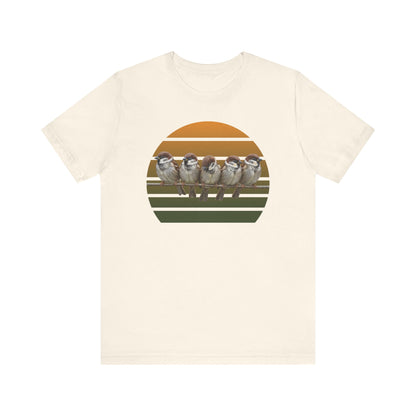 Sparrow Premium T-Shirt | Unique Birdwatcher & Birder Gift by jz.birds