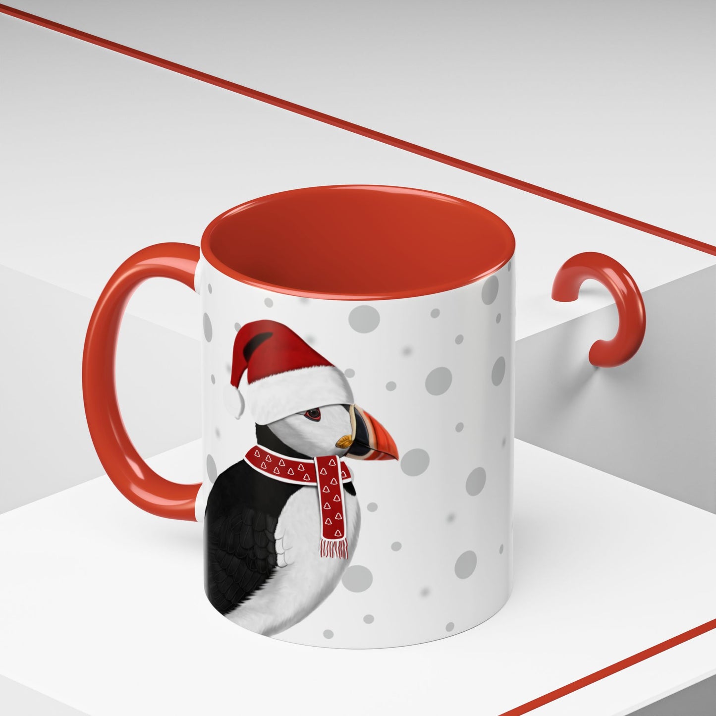 Puffin Christmas Bird Coffee Mug