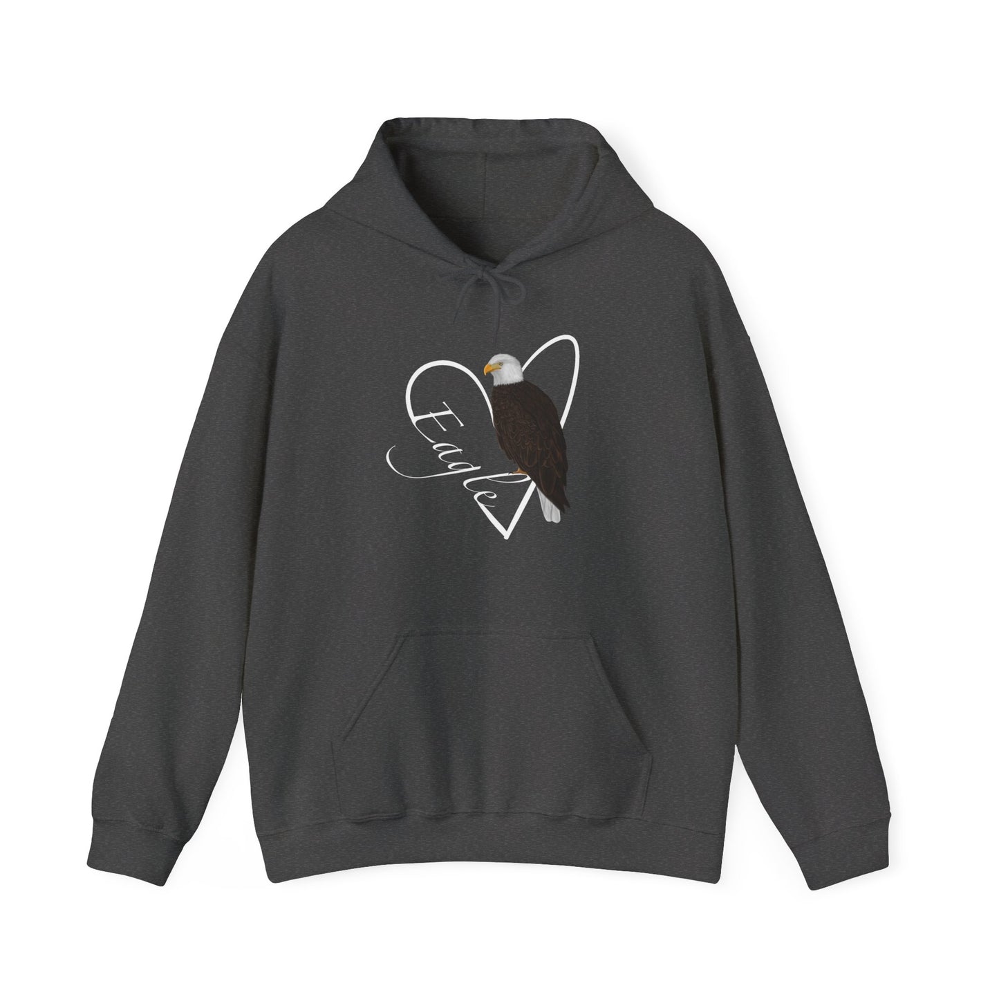 Bald Eagle Heart Bird Birdwatching Birdlover Hoodie