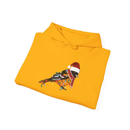 Baltimore Oriole with Fairy Lights Christmas Bird Hoodie