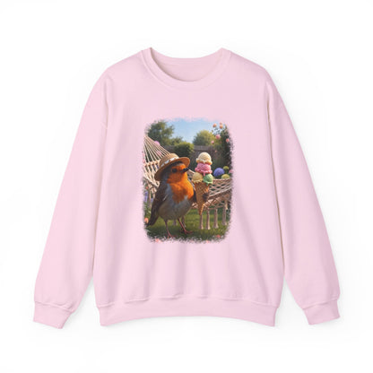 Robin Rosi Ice Cream Garden Premium Sweatshirt for Bird Lovers