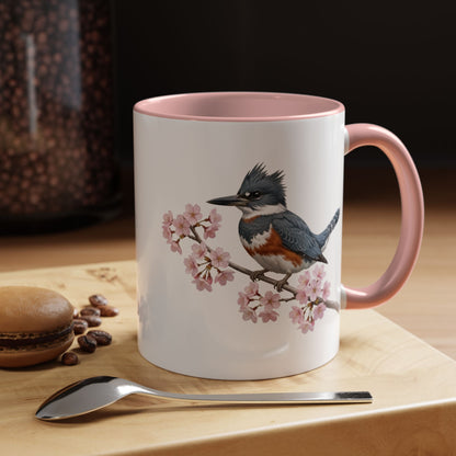 Belted Kingfisher Mug on 11oz background