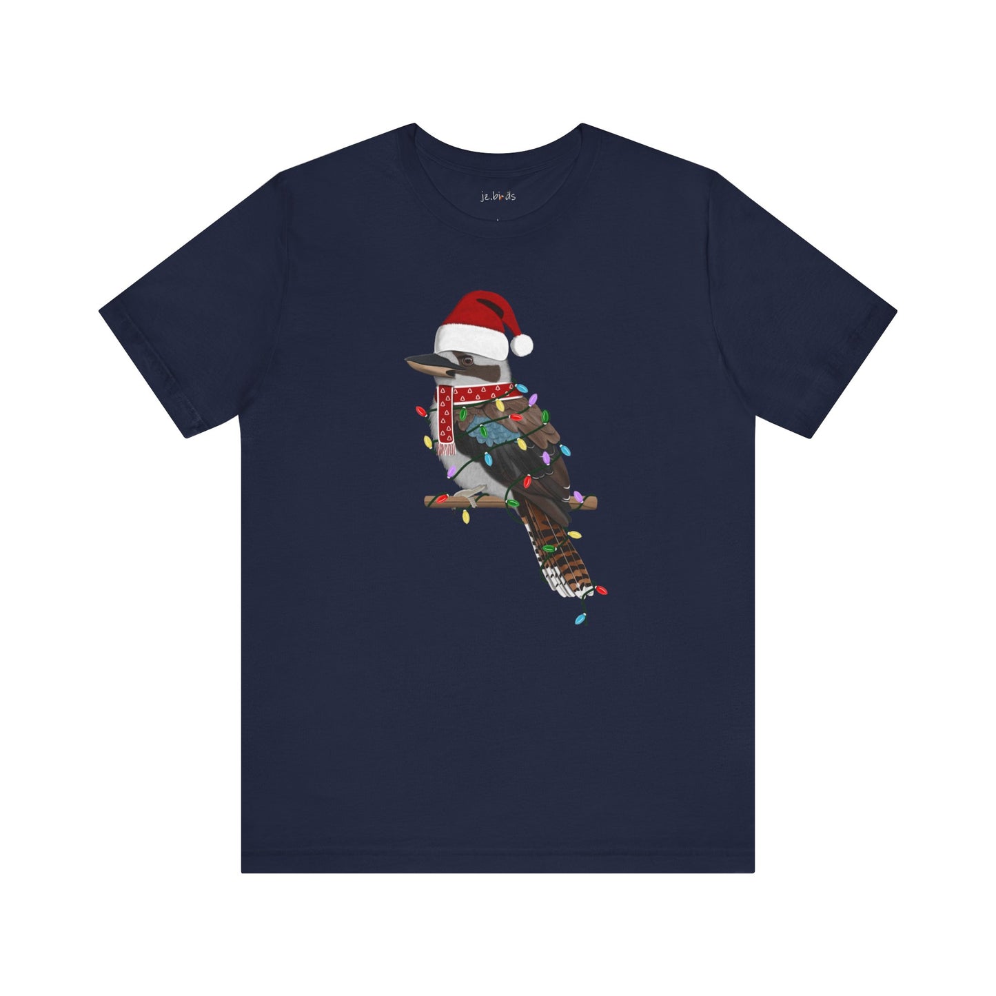 Kookaburra with Fairy Lights Christmas Bird T-Shirt