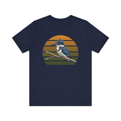 Belted Kingfisher Premium T-Shirt | Unique Birdwatcher & Birder Gift by jz.birds