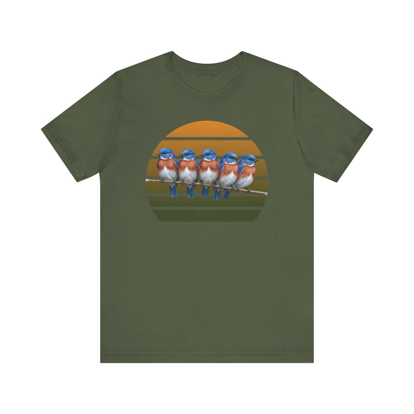 Bluebird Premium T-Shirt | Unique Birdwatcher & Birder Gift by jz.birds