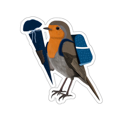 first day at school funny bird sticker