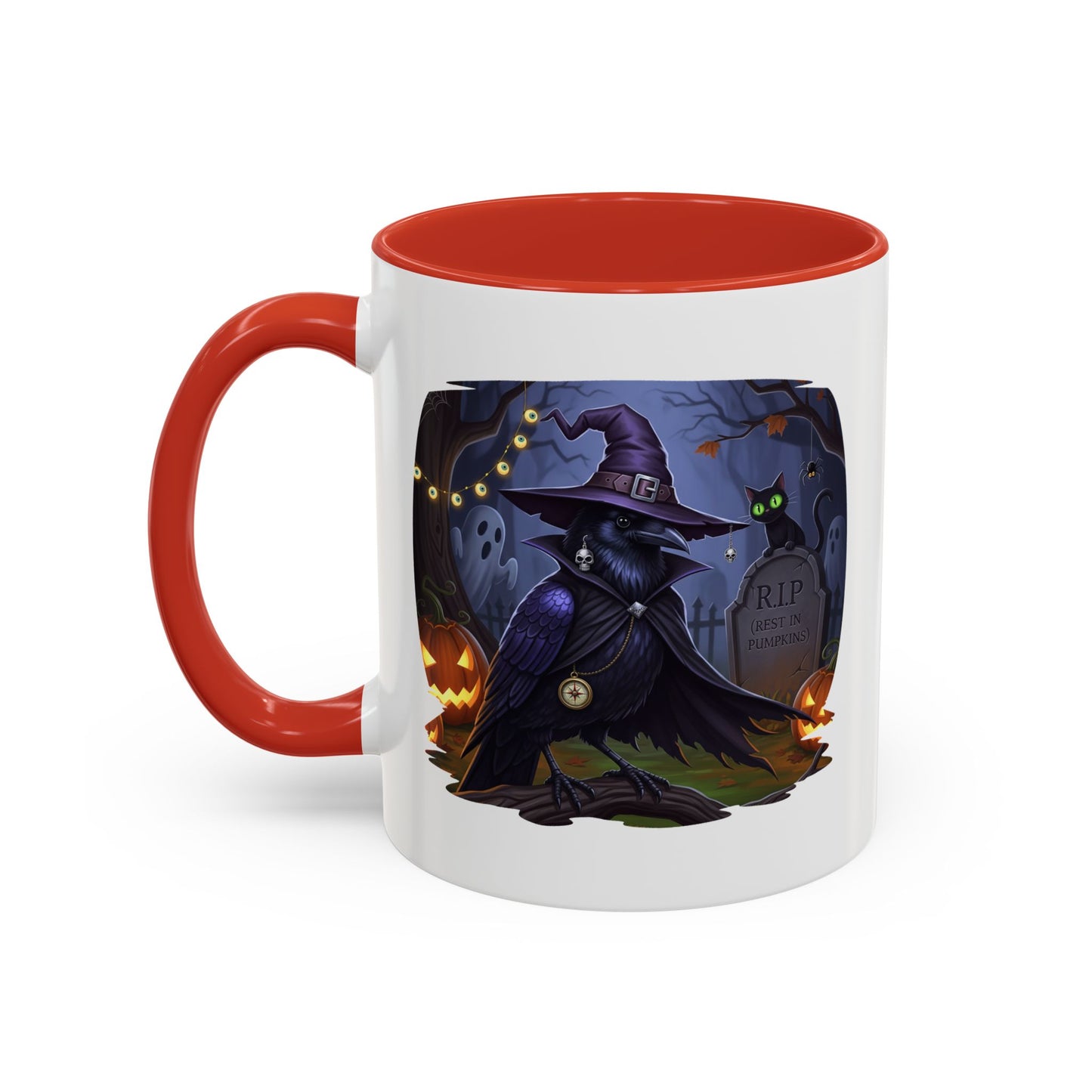 Black Crow Halloween Bird Mug - Perfect Bird Lover Gift for Spooky Season