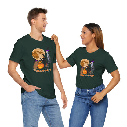 Baltimore Oriole Robin Shoebill with Cat and Bunny Halloween Bird T-Shirt