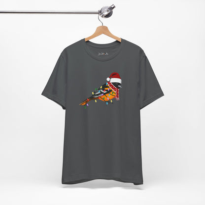 Baltimore Oriole with Fairy Lights Christmas Bird T-Shirt