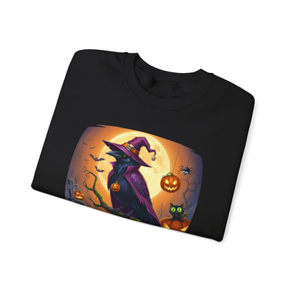 Raven Crow Halloween Bird Sweatshirt - Spooky Halloween Costume for Bird Lovers