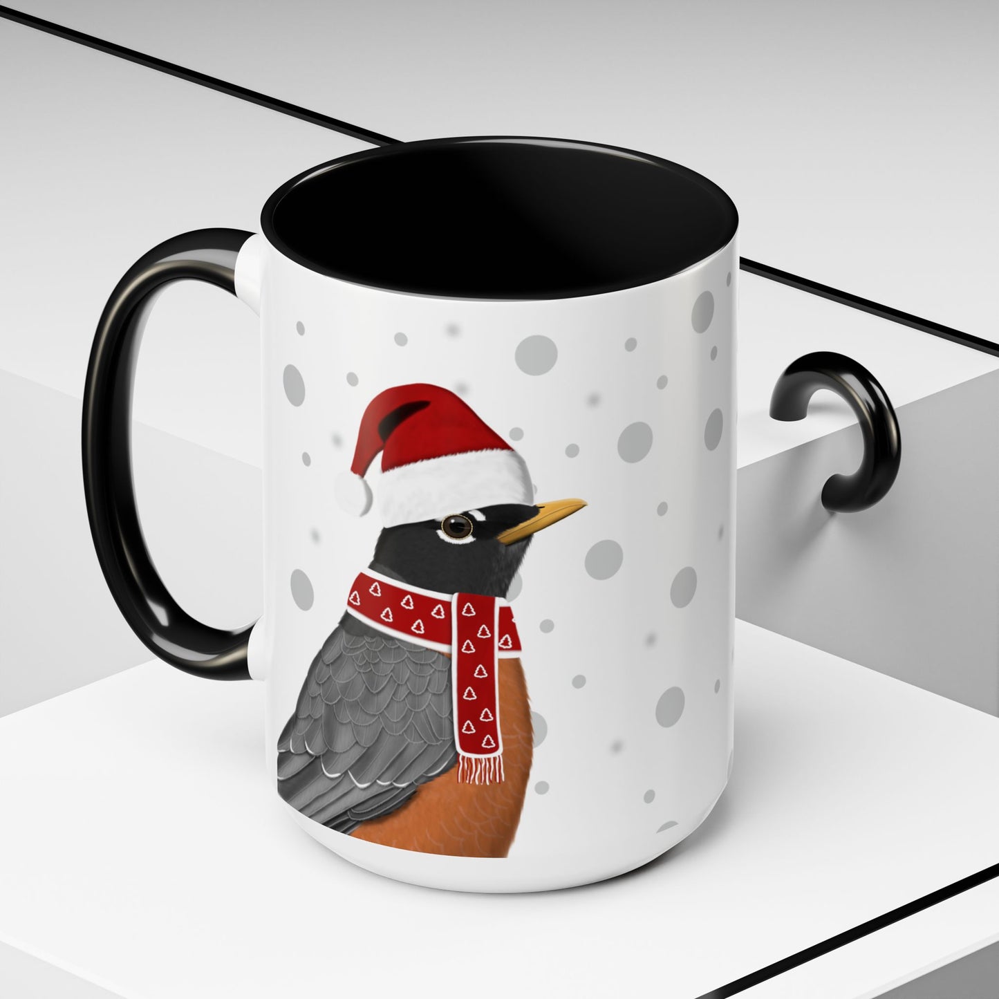 Robin Christmas Bird Coffee Mug