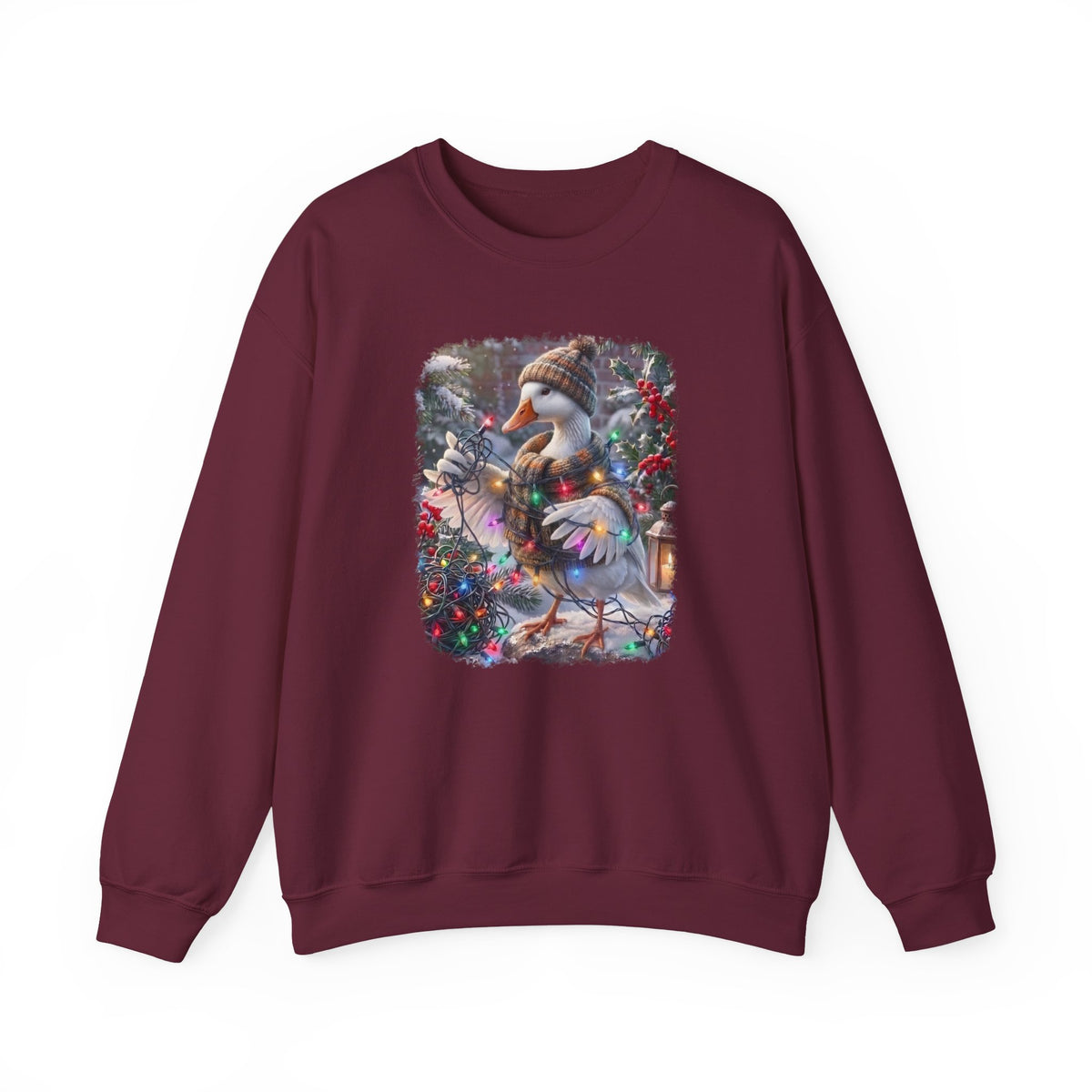 Goose Christmas Sweatshirt – Tangled Lights Winter Crewneck