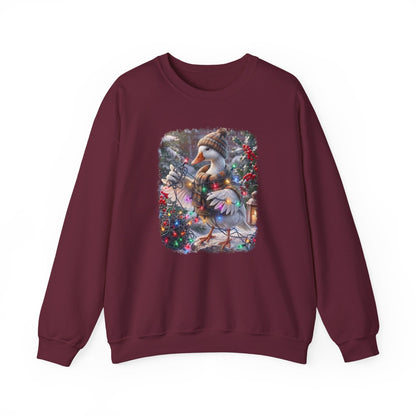 Goose Christmas Sweatshirt – Tangled Lights Winter Crewneck