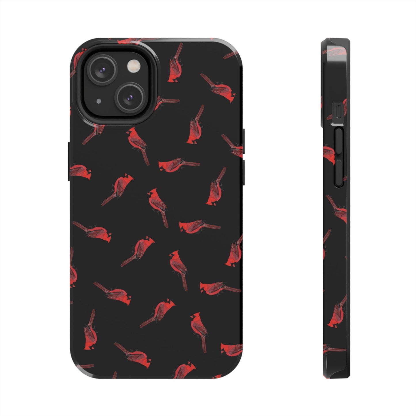 Cardinal iPhone Case Black – Premium Tough Phone Cover for Bird Lovers