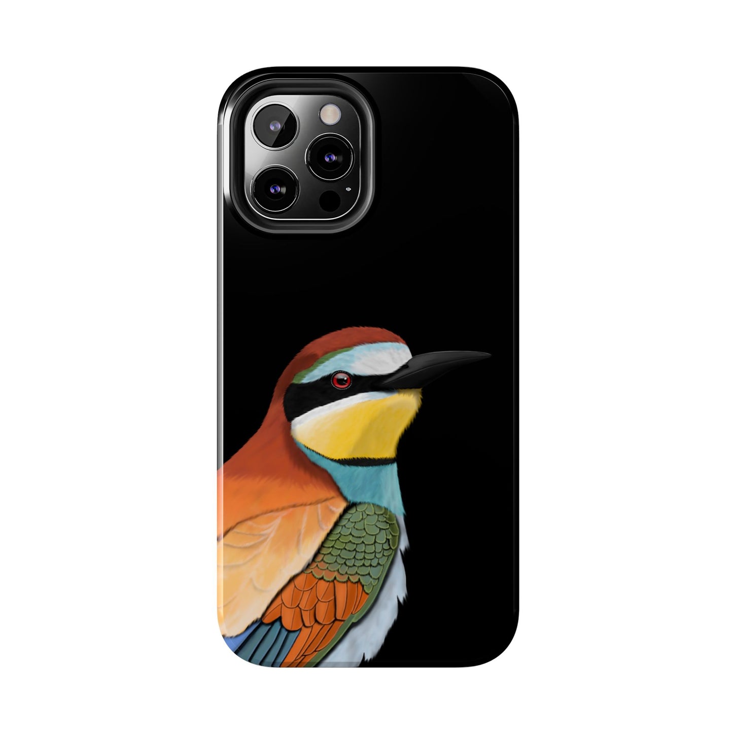 Bee Eater Bird Art Tough Phone Case Black