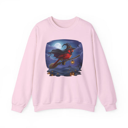 Cardinal Halloween Bird Sweatshirt - Spooky Halloween Costume for Bird Lovers