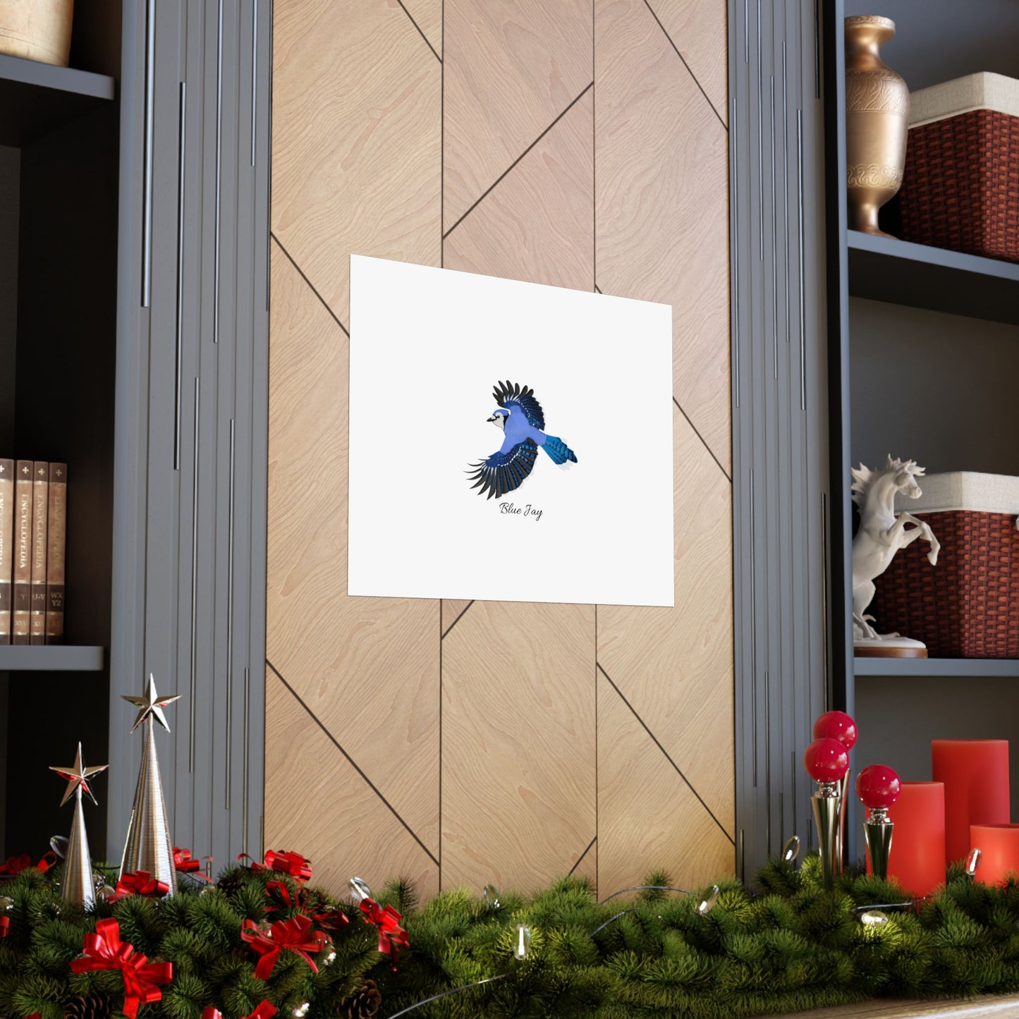 Blue Jay Bird Birding Matte Poster