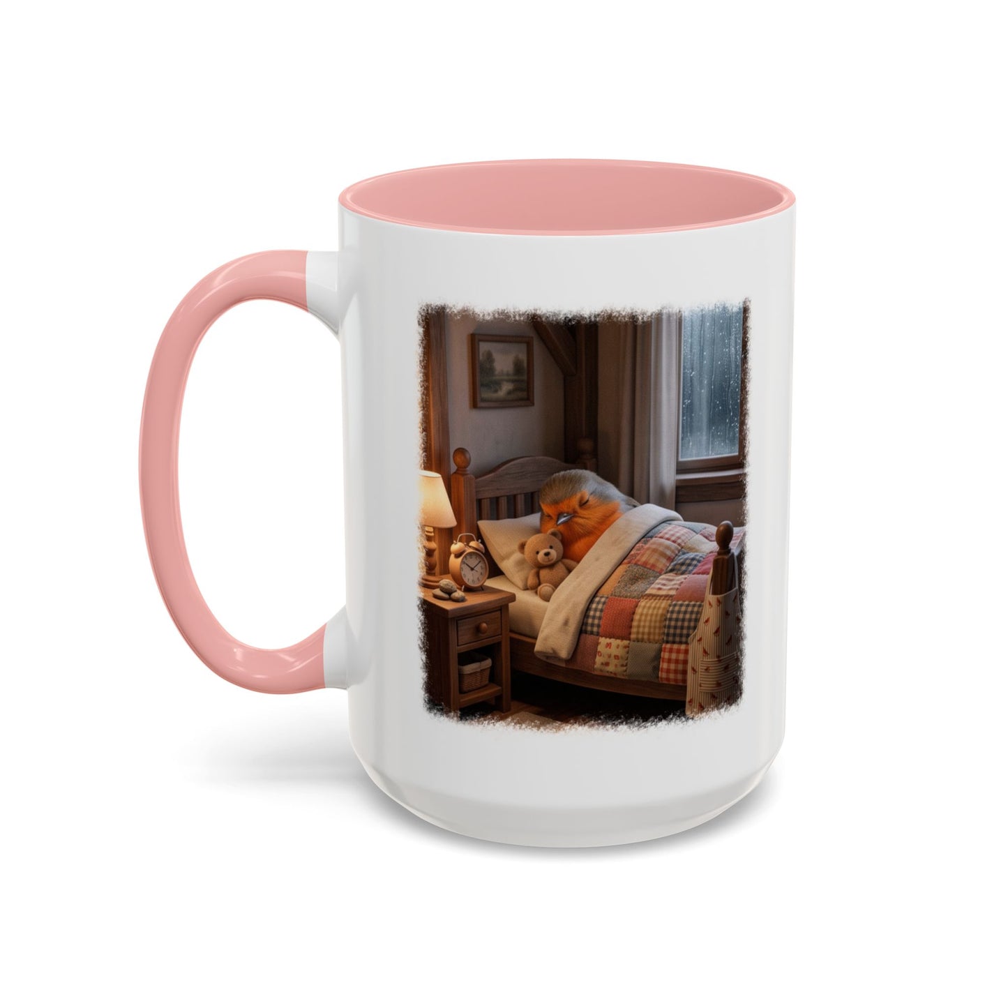 Robin Rosi Sleeping in Bed Mug for Bird Lovers