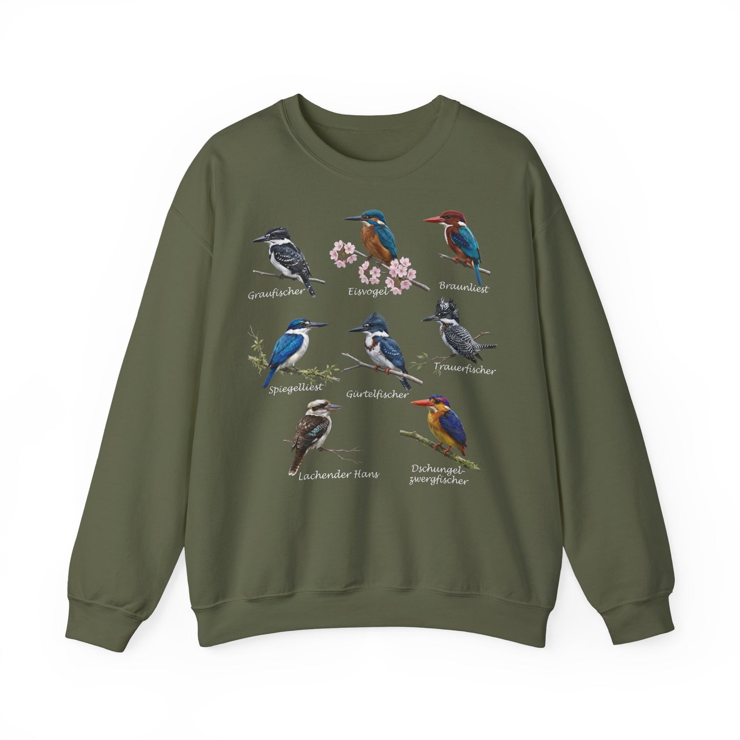 Sweatshirt mit Eisvögeln & Liesten: Lachender Hans & Co. | Vogelkunde