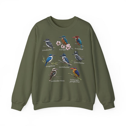 Sweatshirt mit Eisvögeln & Liesten: Lachender Hans & Co. | Vogelkunde