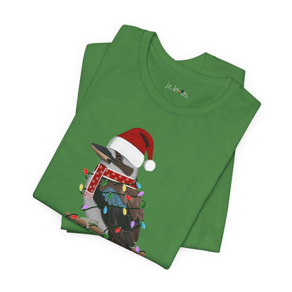 Kookaburra with Fairy Lights Christmas Bird T-Shirt