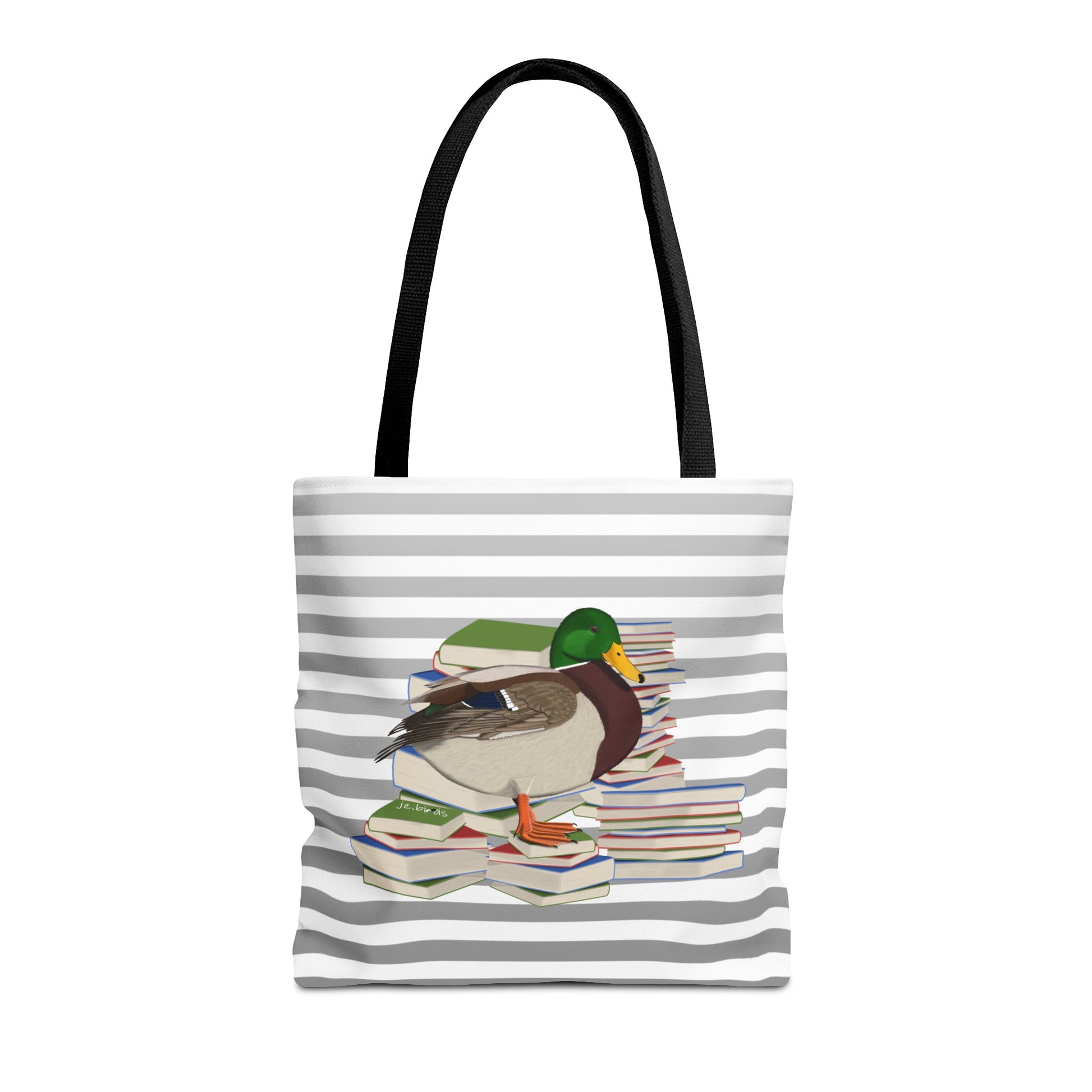 mallard bird books tote bag