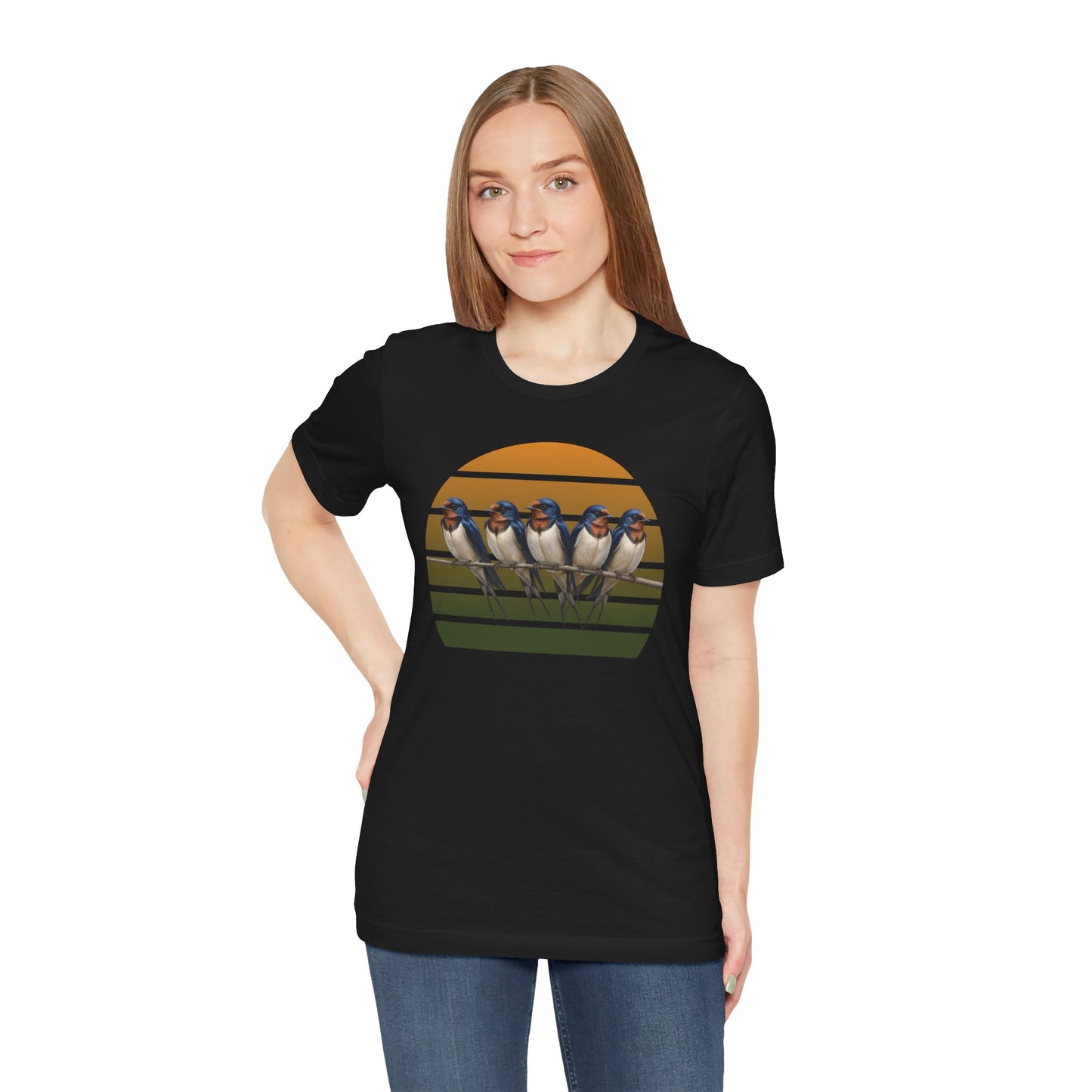 Barn Swallow Premium T-Shirt | Unique Birdwatcher & Birder Gift by jz.birds