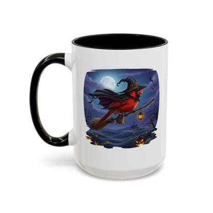 Cardinal Halloween Bird Mug - Perfect for Spooky Season