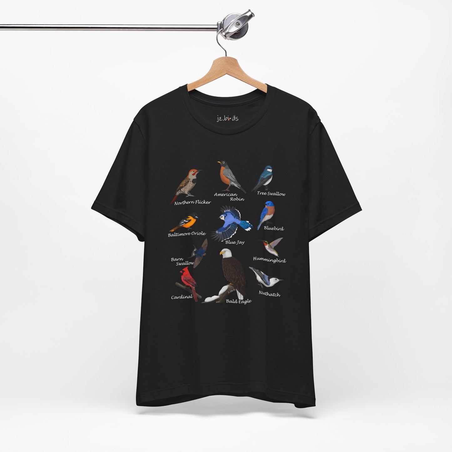 Blue Jay Cardinal Hummingbird Robin Bald Eagle Birding & Birdwatching Bird T-Shirt