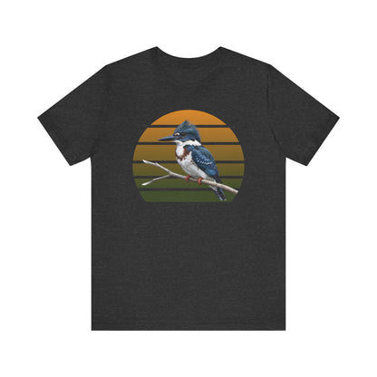 Belted Kingfisher Premium T-Shirt | Unique Birdwatcher & Birder Gift by jz.birds