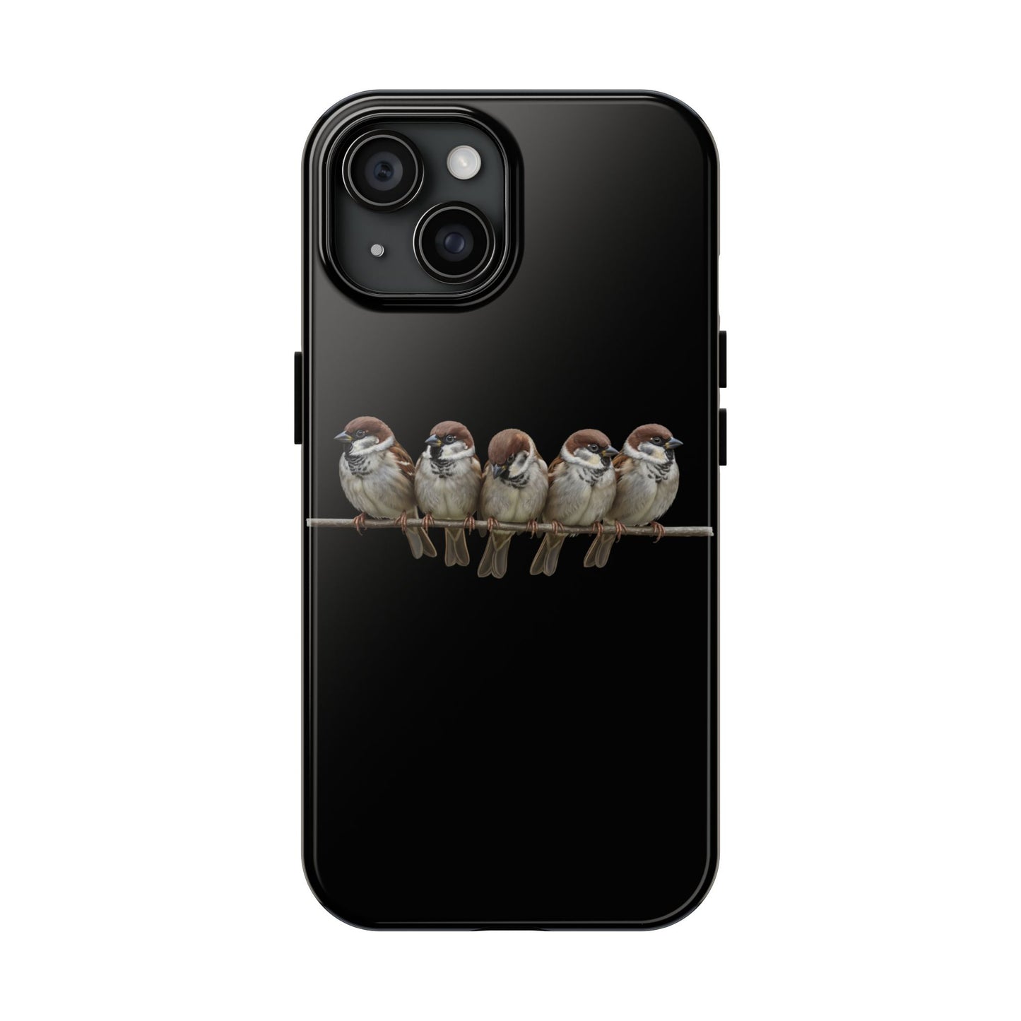 鳥のアートが描かれたツバメの二層式iPhoneケース – 鳥類学者や鳥好きの方へのプレゼントに最適