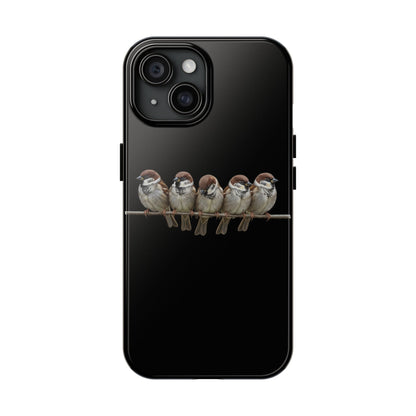 鳥のアートが描かれたツバメの二層式iPhoneケース – 鳥類学者や鳥好きの方へのプレゼントに最適