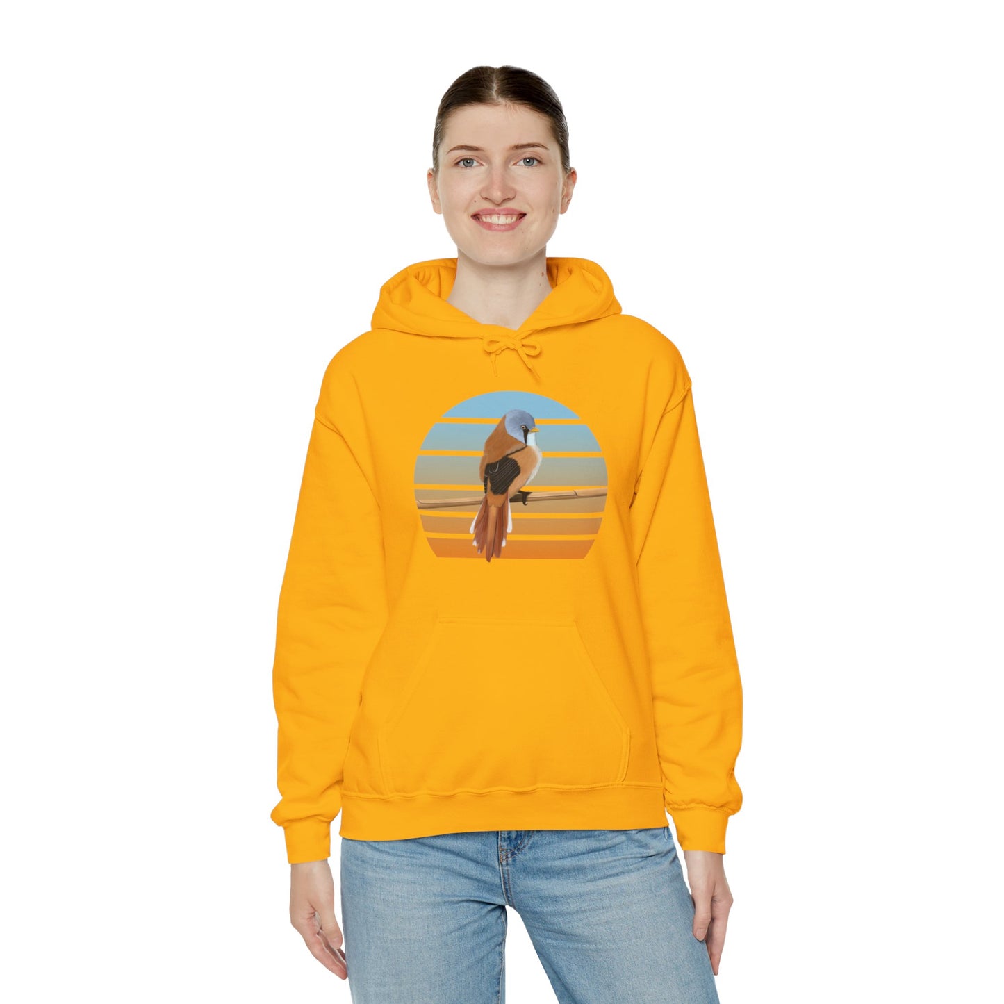 Bearded Reedling Bird Hoodie