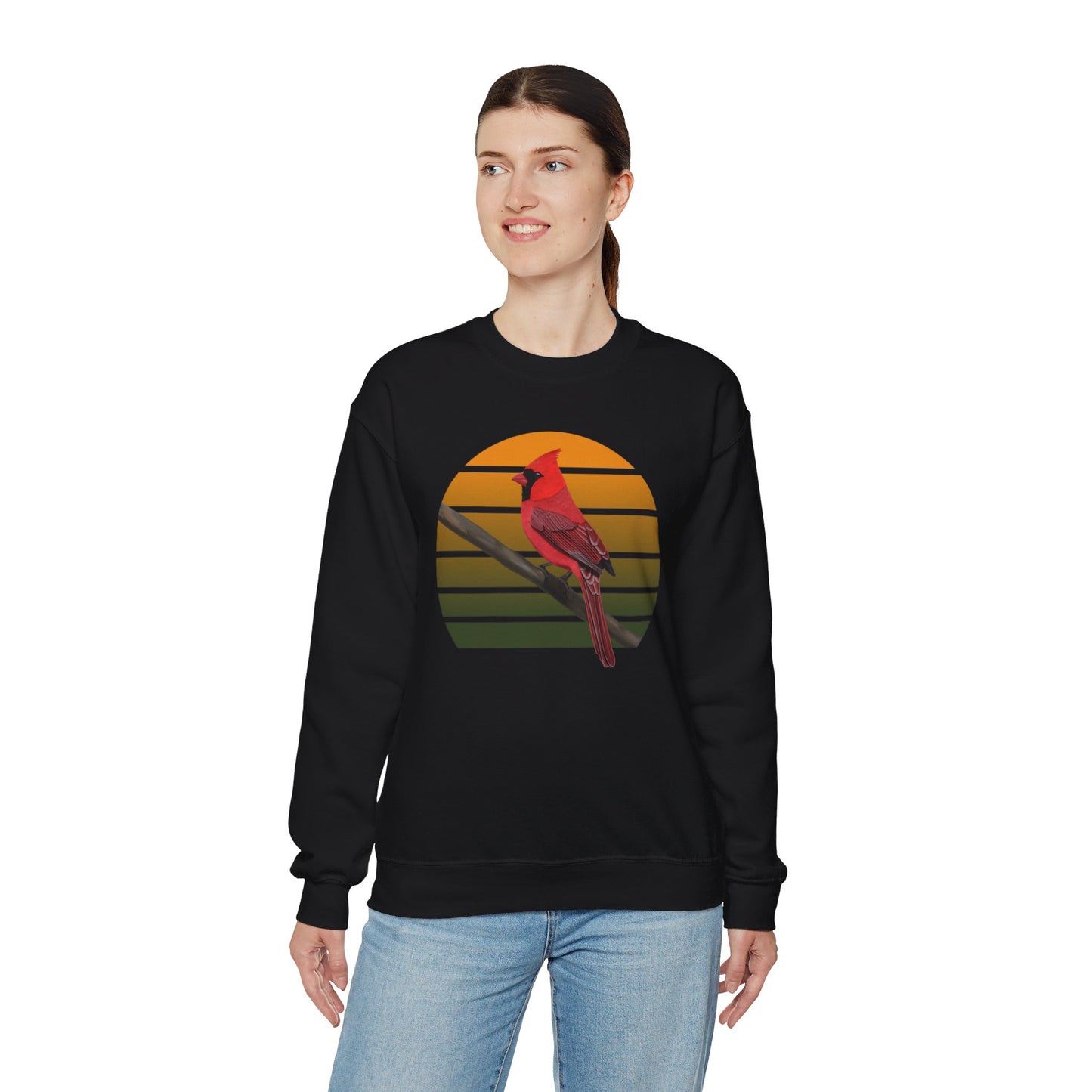 Northern Cardinal Birdlover Ornithologist Bird Sweatshirt