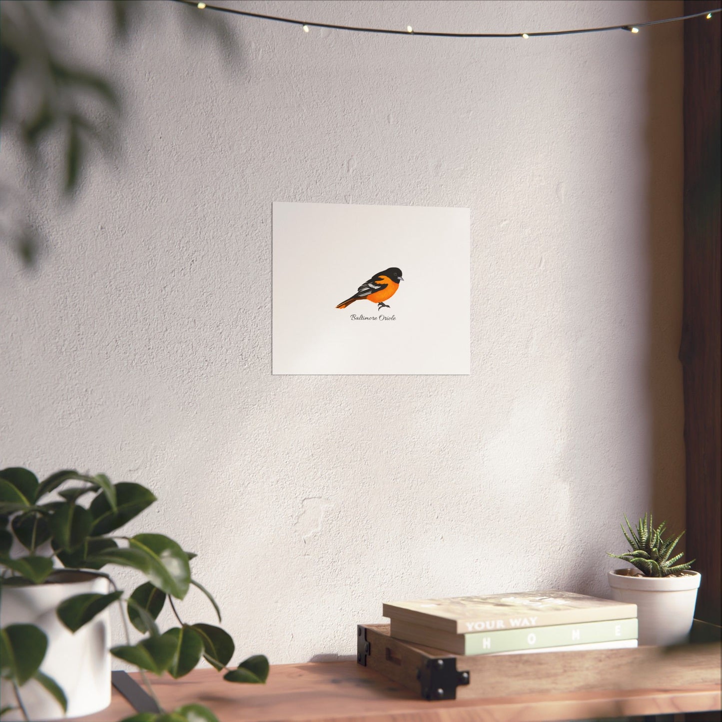 Baltimore Oriole Bird Birding Matte Poster