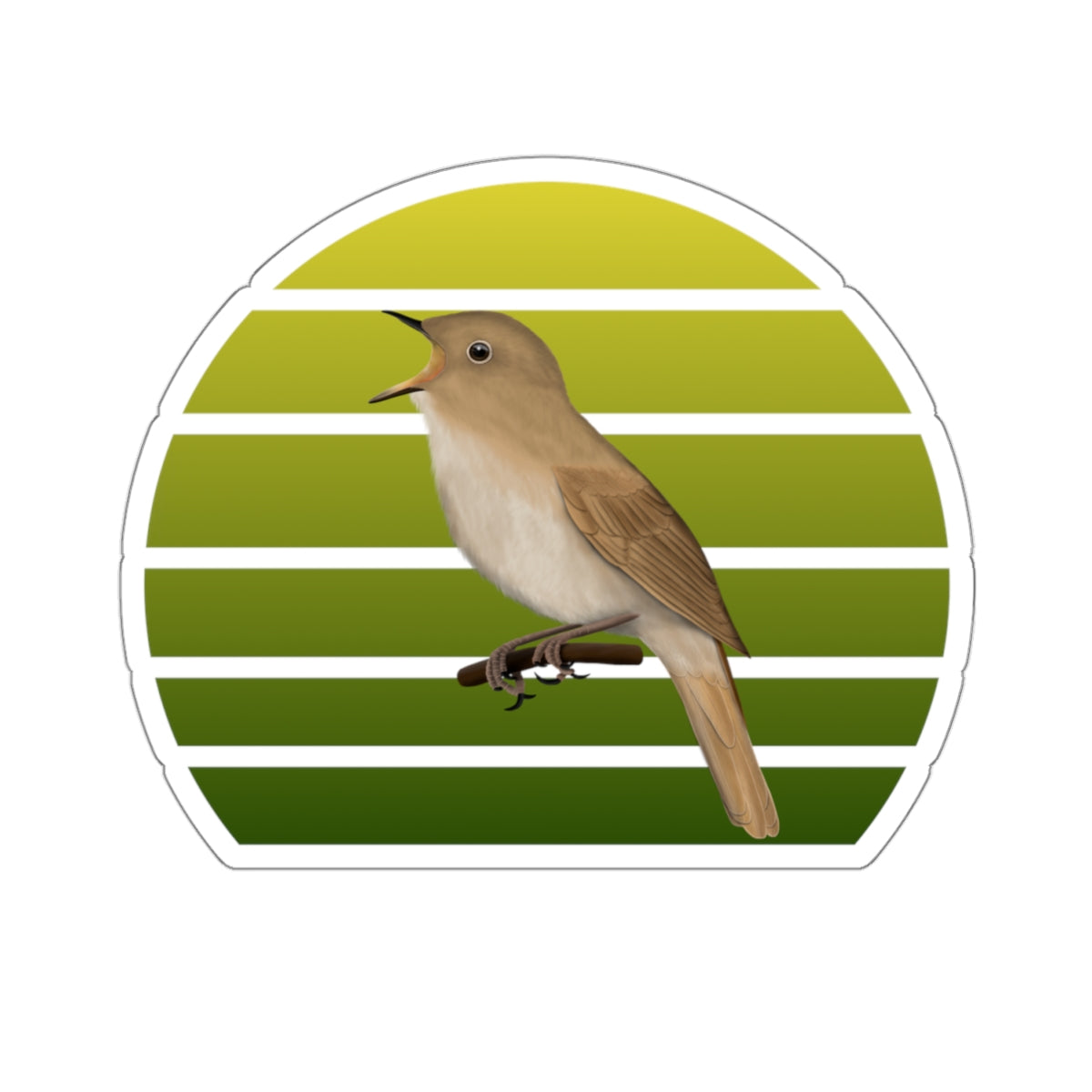 Nightingale Bird Sticker