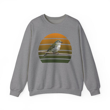 Red-Eyed Vireo Sweatshirt | Songbird Crewneck | Unique Birder Gift | Unisex Wildlife Pullover